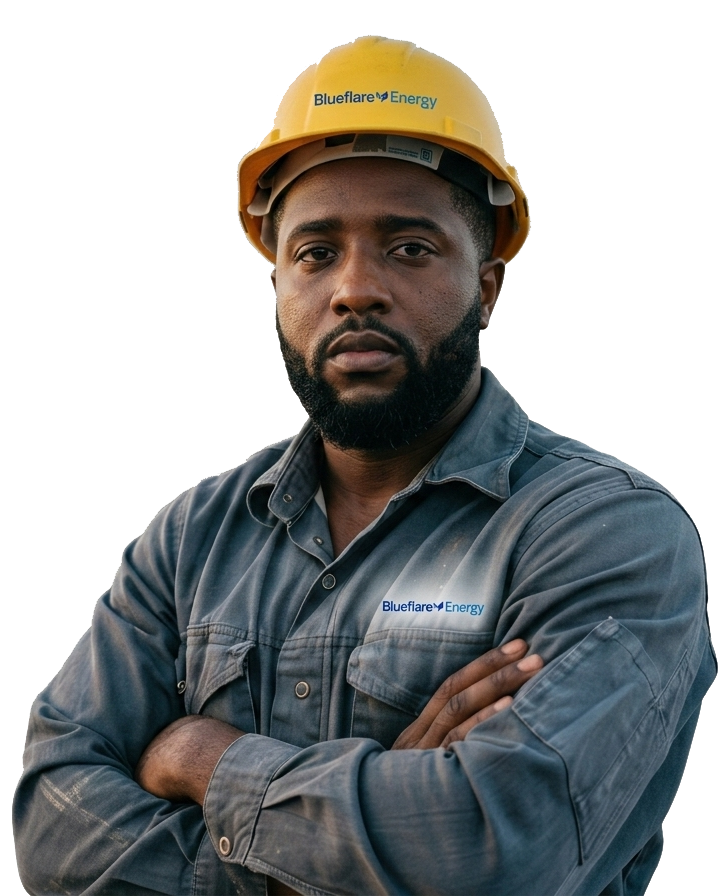Engineer in protective gear