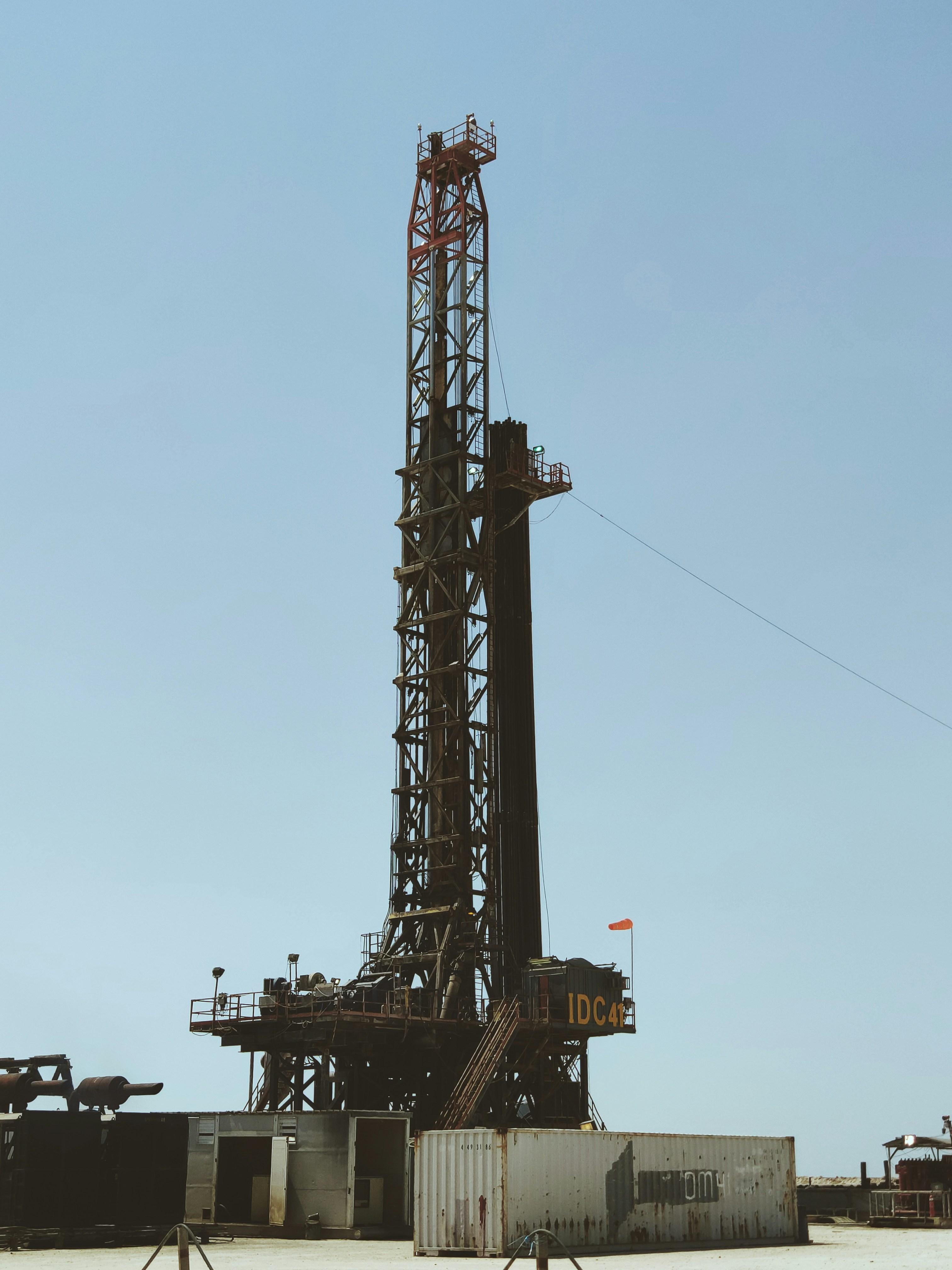 Offshore drilling rig at sea